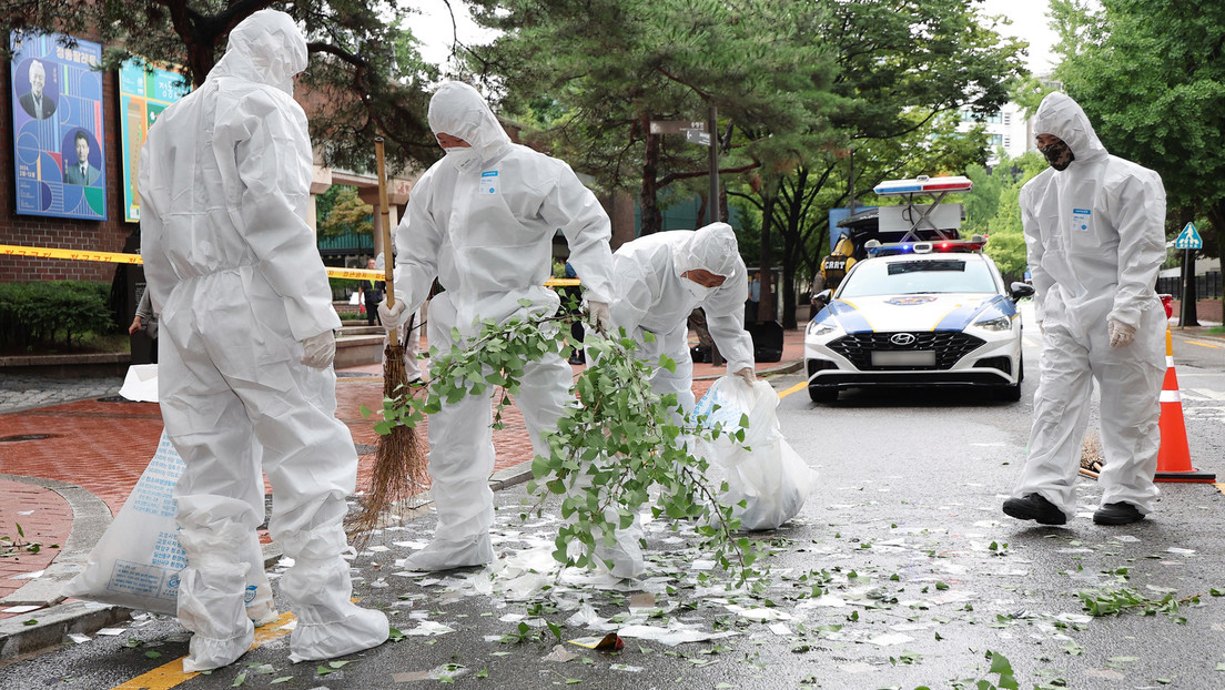 Erneute Müllattacke aus Nordkorea: Ballon mit Unrat landet vor Präsidentenbüro in Seoul