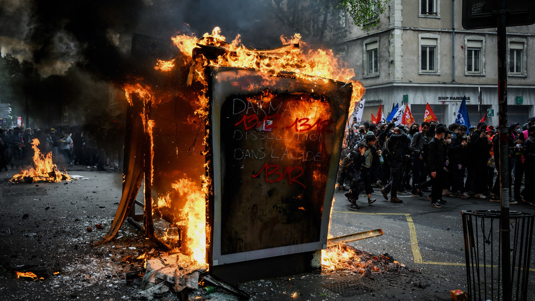 Zum 1. Mai: Frankreich geht erneut gegen Macrons Rentenreform auf die Straße