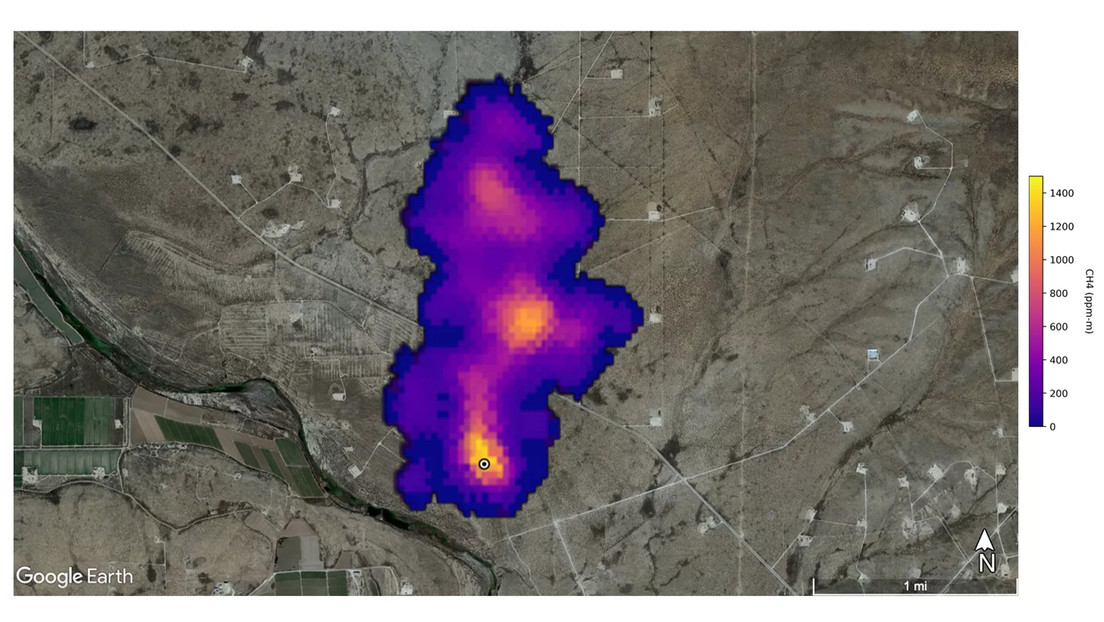 Detectan desde el espacio más de 50 'súper-emisores' de metano en la Tierra